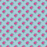 Pink Roses on Blue